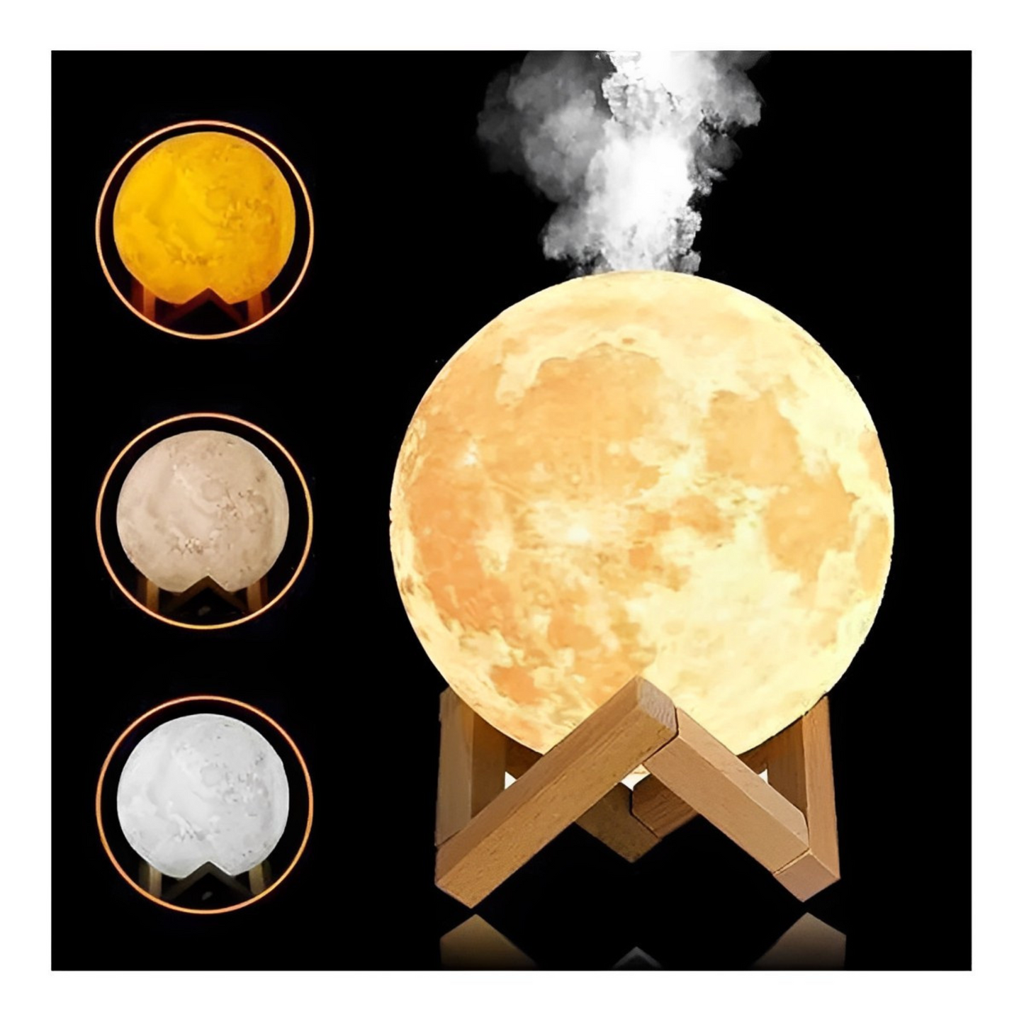 🌕💨 LÁMPARA LUNA HUMIDIFICADOR – RELAJA Y PURIFICA TU AMBIENTE