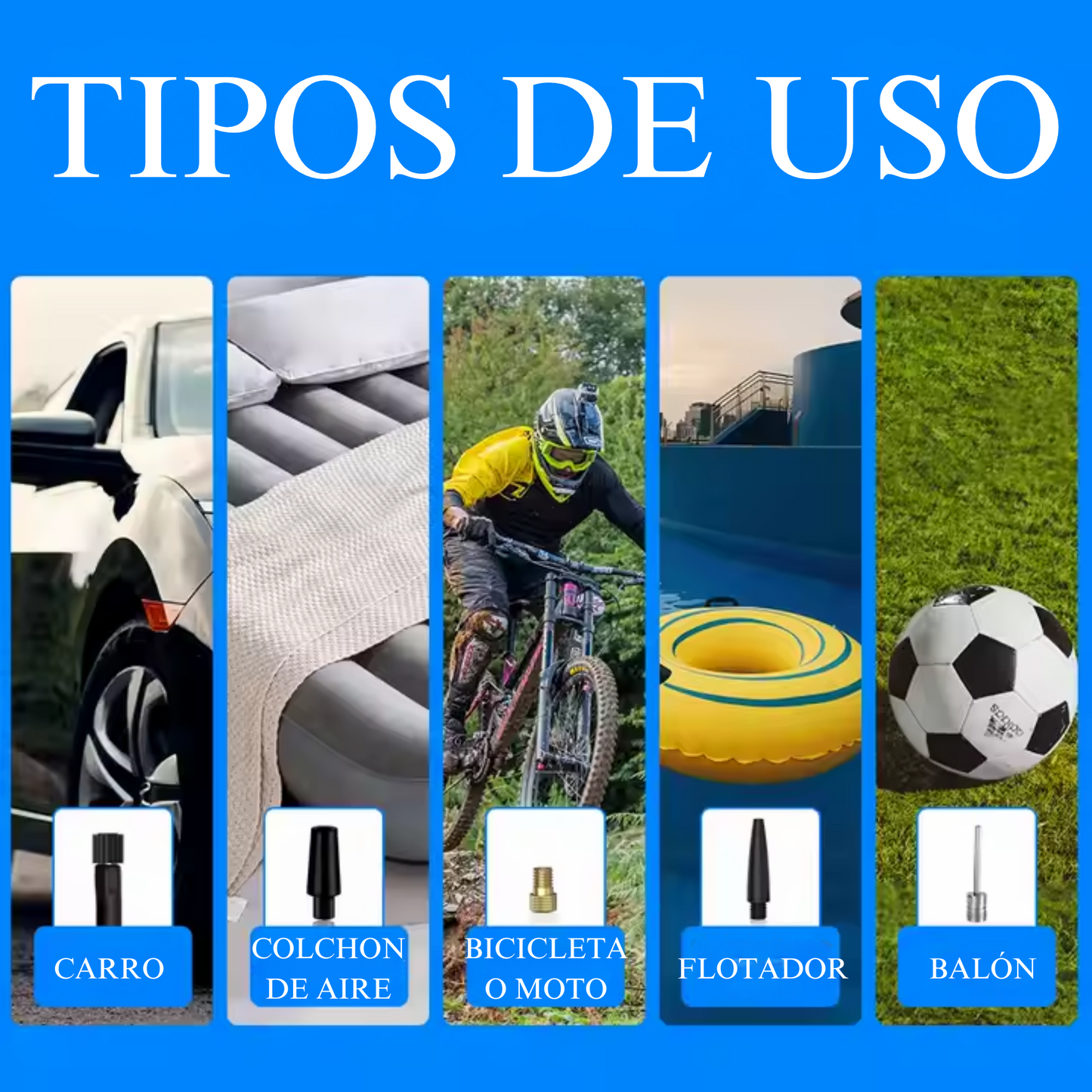Inflador Inalámbrico Portátil - Compresor de Aire