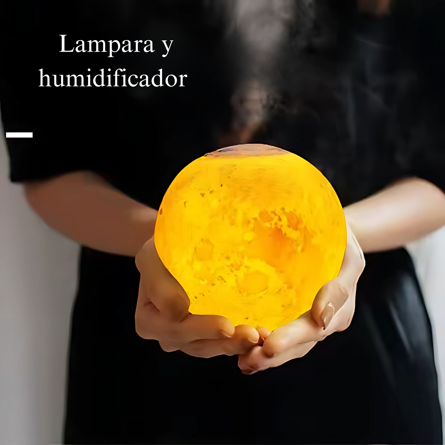 🌕💨 LÁMPARA LUNA HUMIDIFICADOR – RELAJA Y PURIFICA TU AMBIENTE