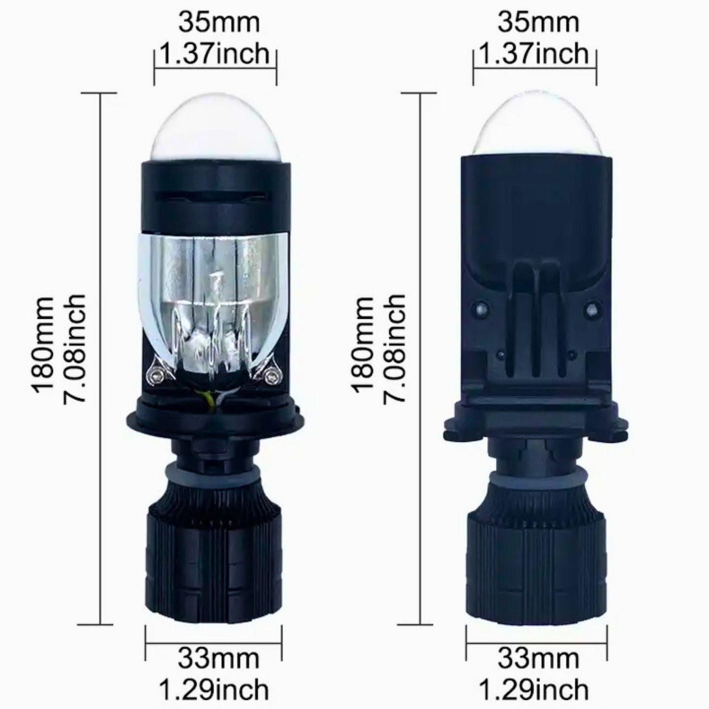 Bombillo LED H4 con Lupa