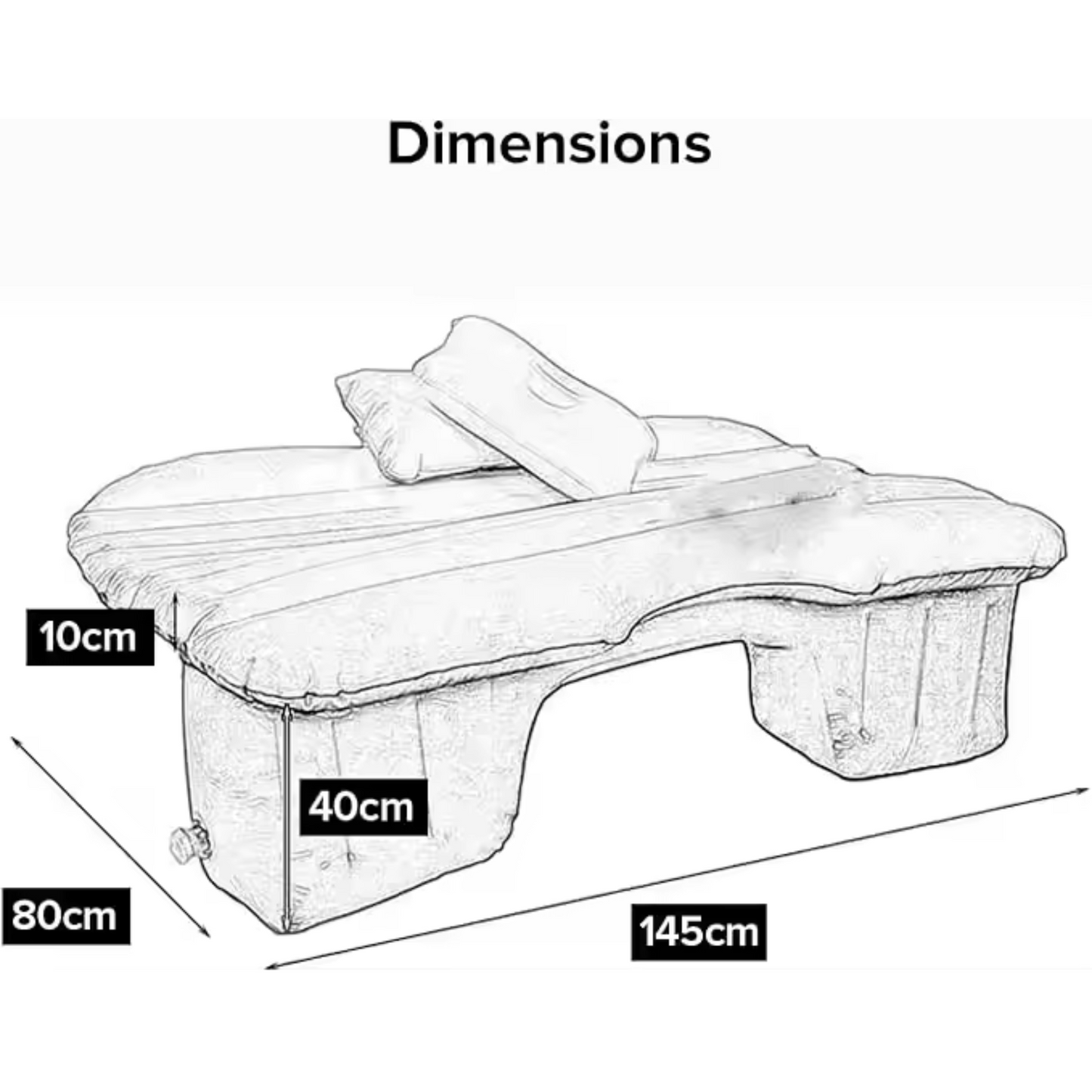 Colchón Inflable para Carro – Cama Portátil de Viaje 🛏️🚗💨