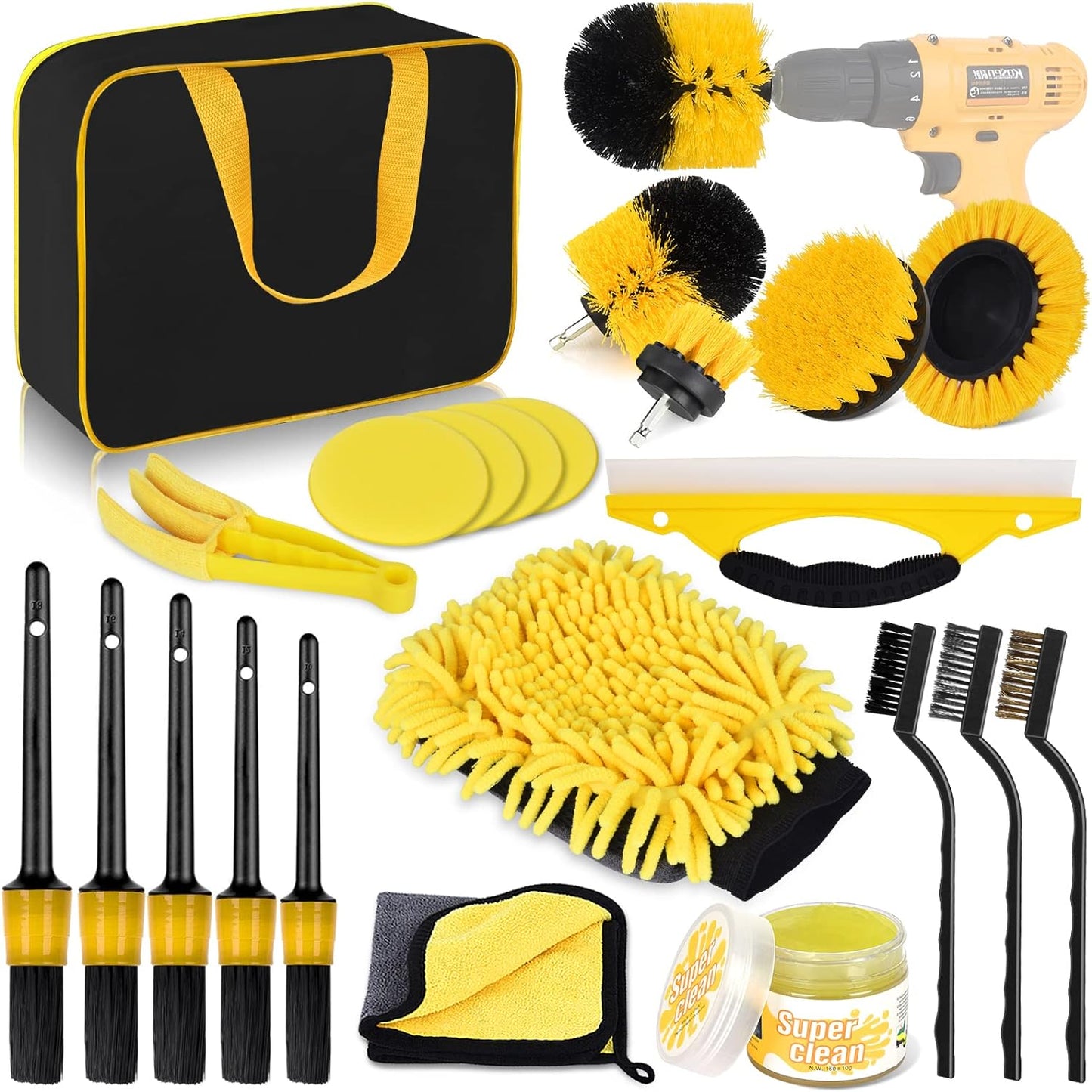 Kit de Limpieza Automotriz 22 Piezas 🧼✨ 🚗