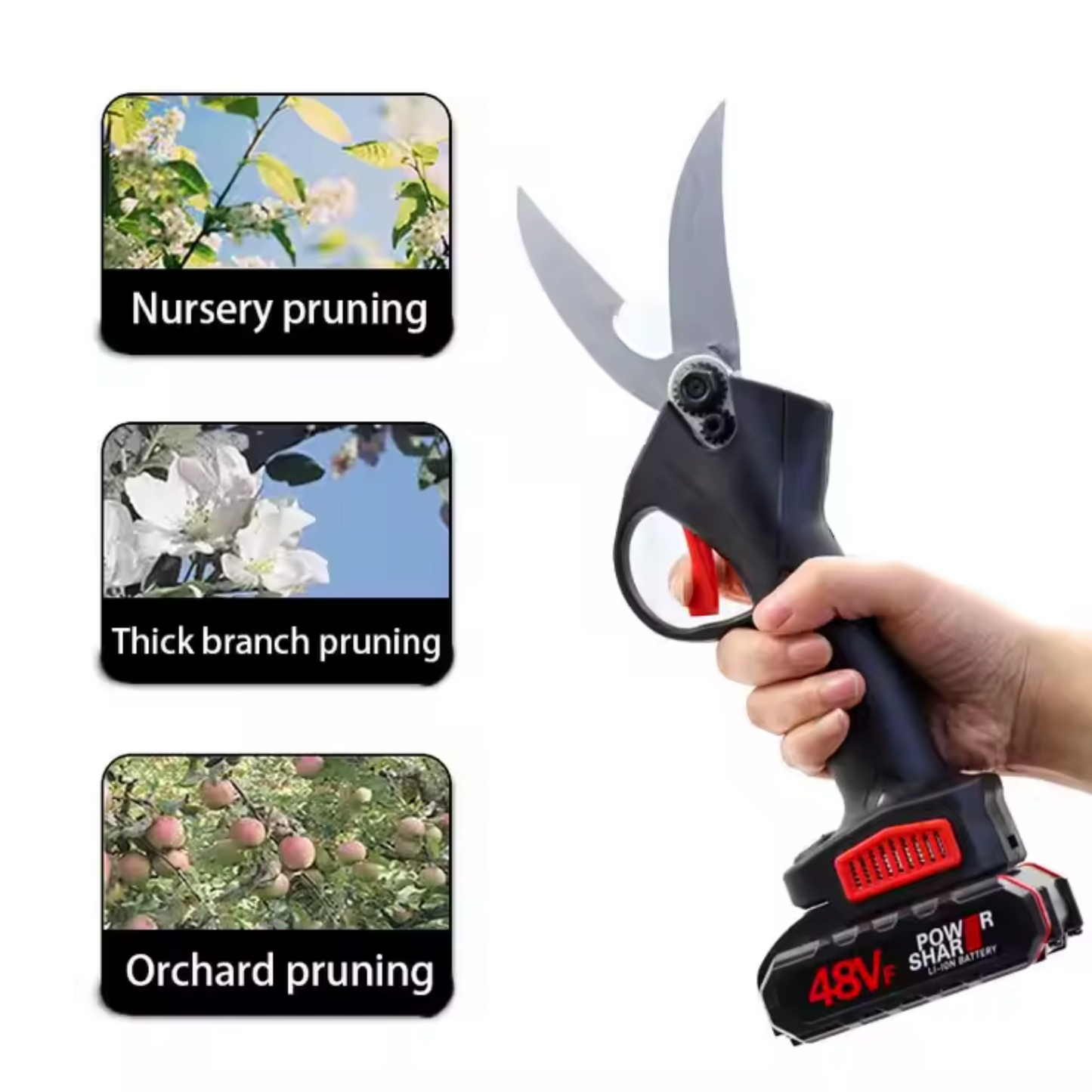 Tijera Podadora Eléctrica Recargable ✂️🌿