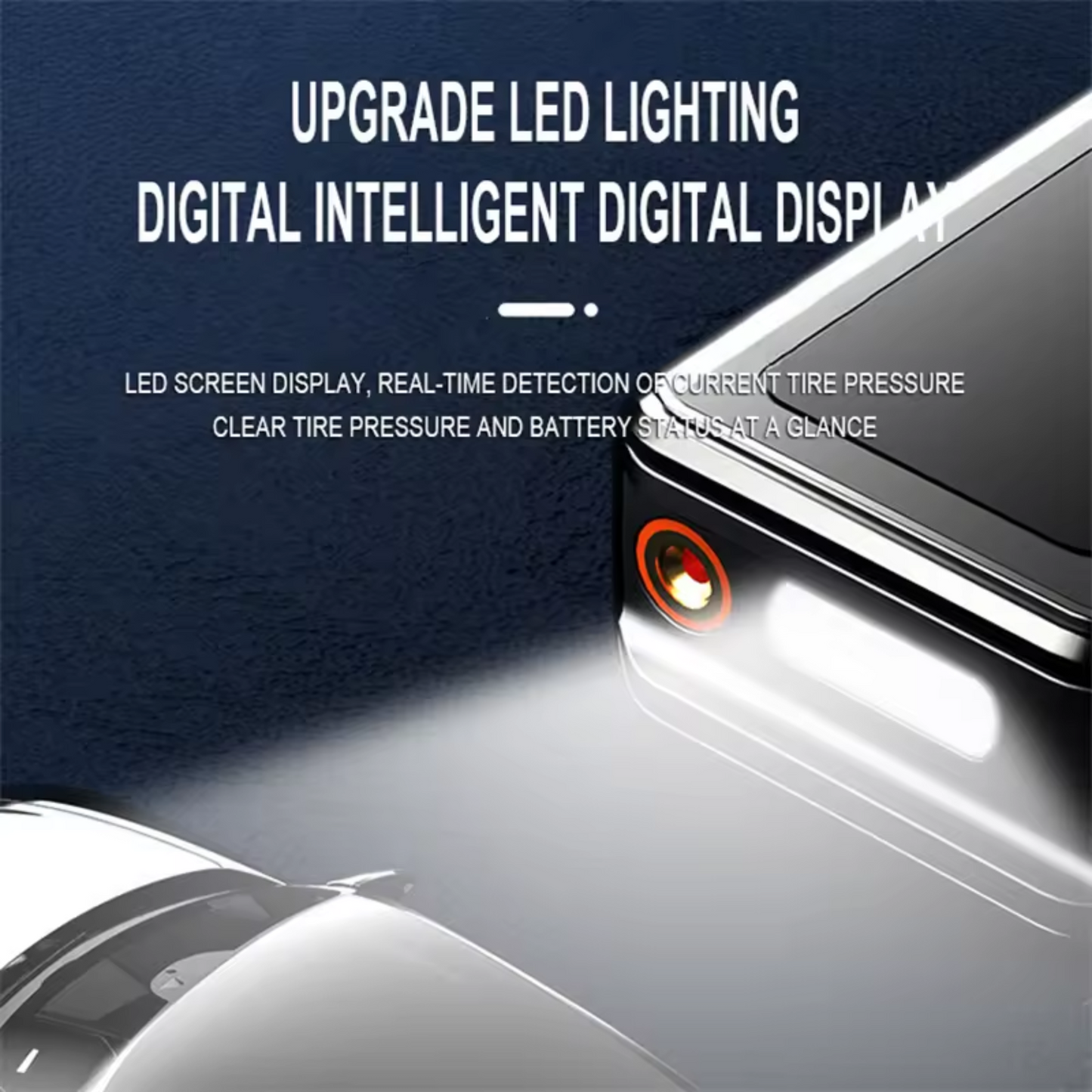 Compresor Inflador Portátil con Luz LED 🚗🏍️⚽