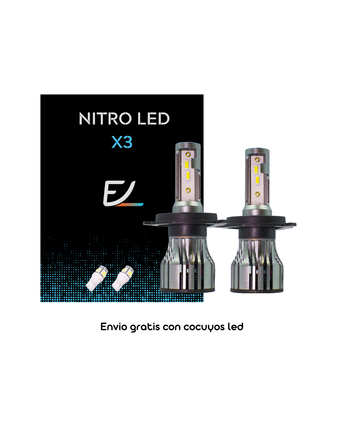 Par De Bombillos NITRO LED X3 - Essential Auto
