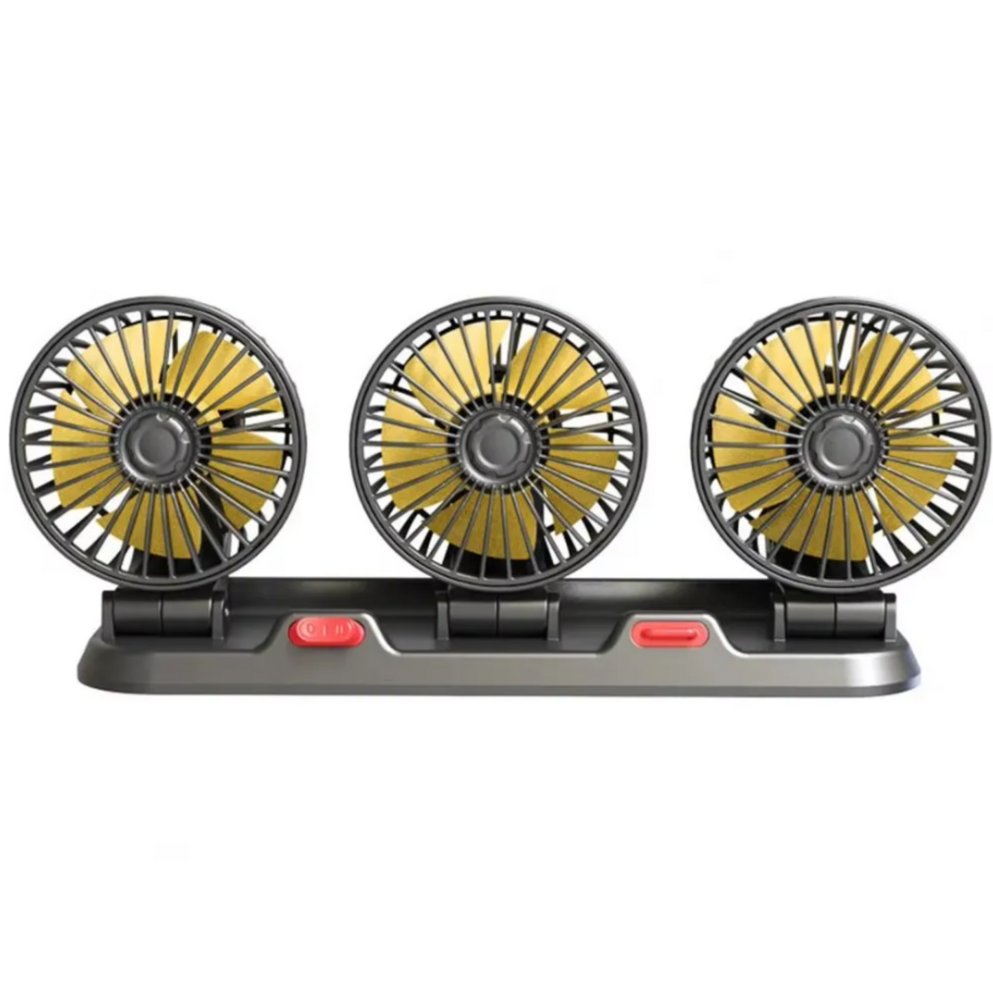Ventilador de Carro 3 Cabezas Regulable ❄️🚗💨