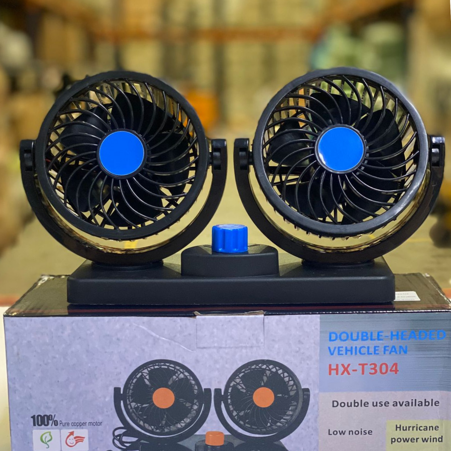 Ventilador Doble para Coche 🌬️🚗