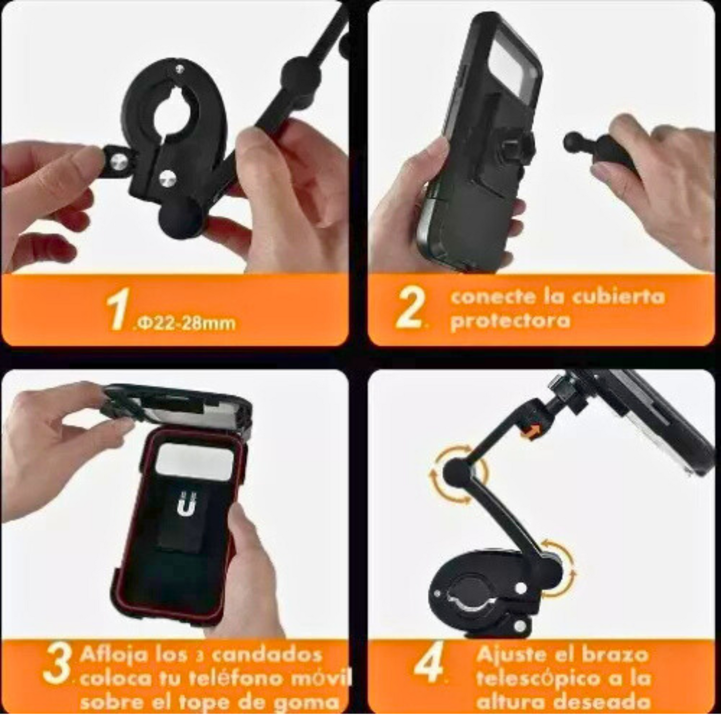 Soporte Magnético Impermeable para Moto y Bicicleta 📱🚴🏍️