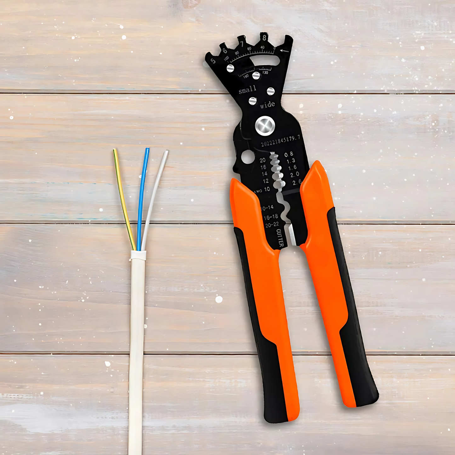 🔧⚡ ALICATE PELADOR DE CABLES MULTIFUNCIONAL – PRECISIÓN Y EFICIENCIA PARA ELECTRICISTAS 🔧⚡