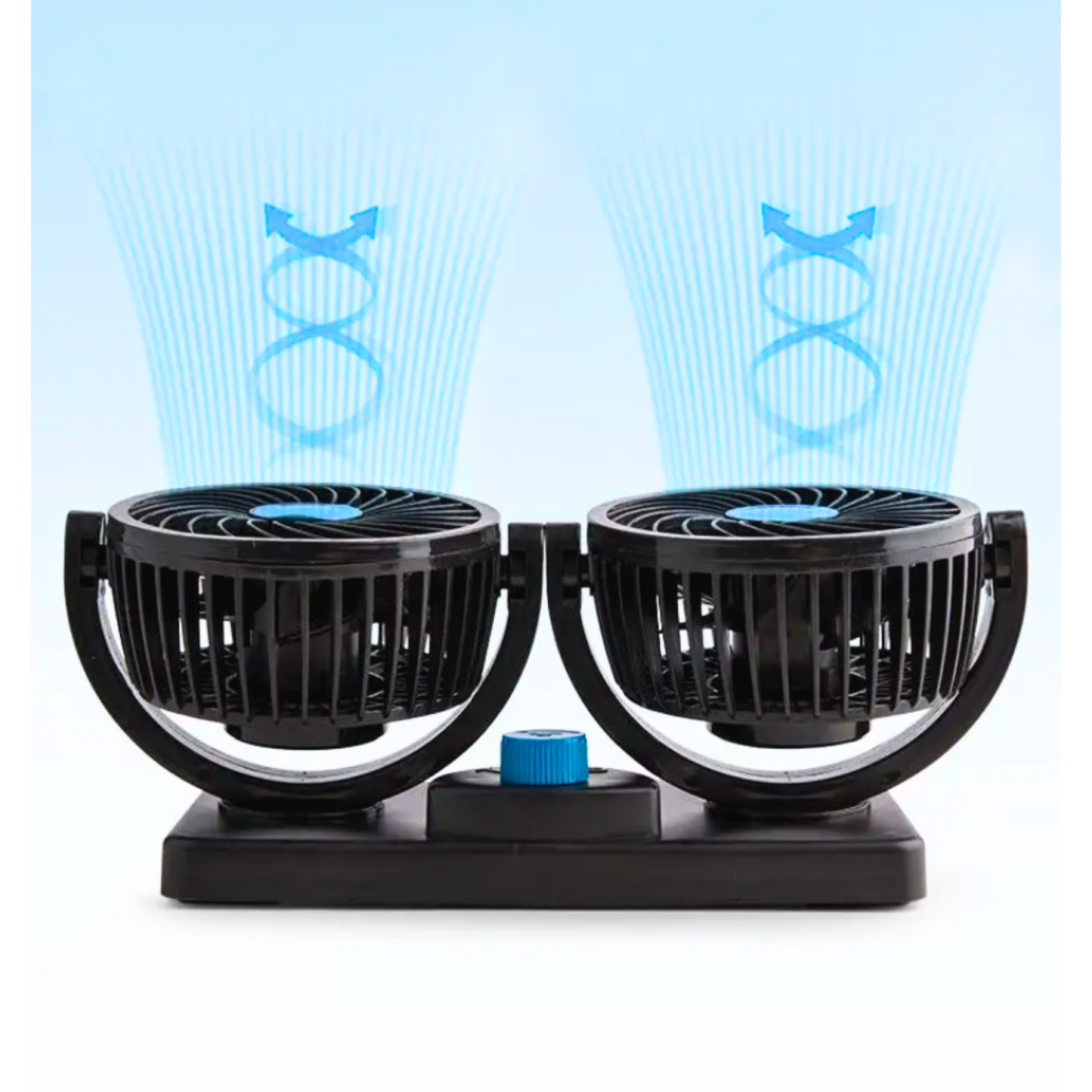 Ventilador Doble para Coche 🌬️🚗