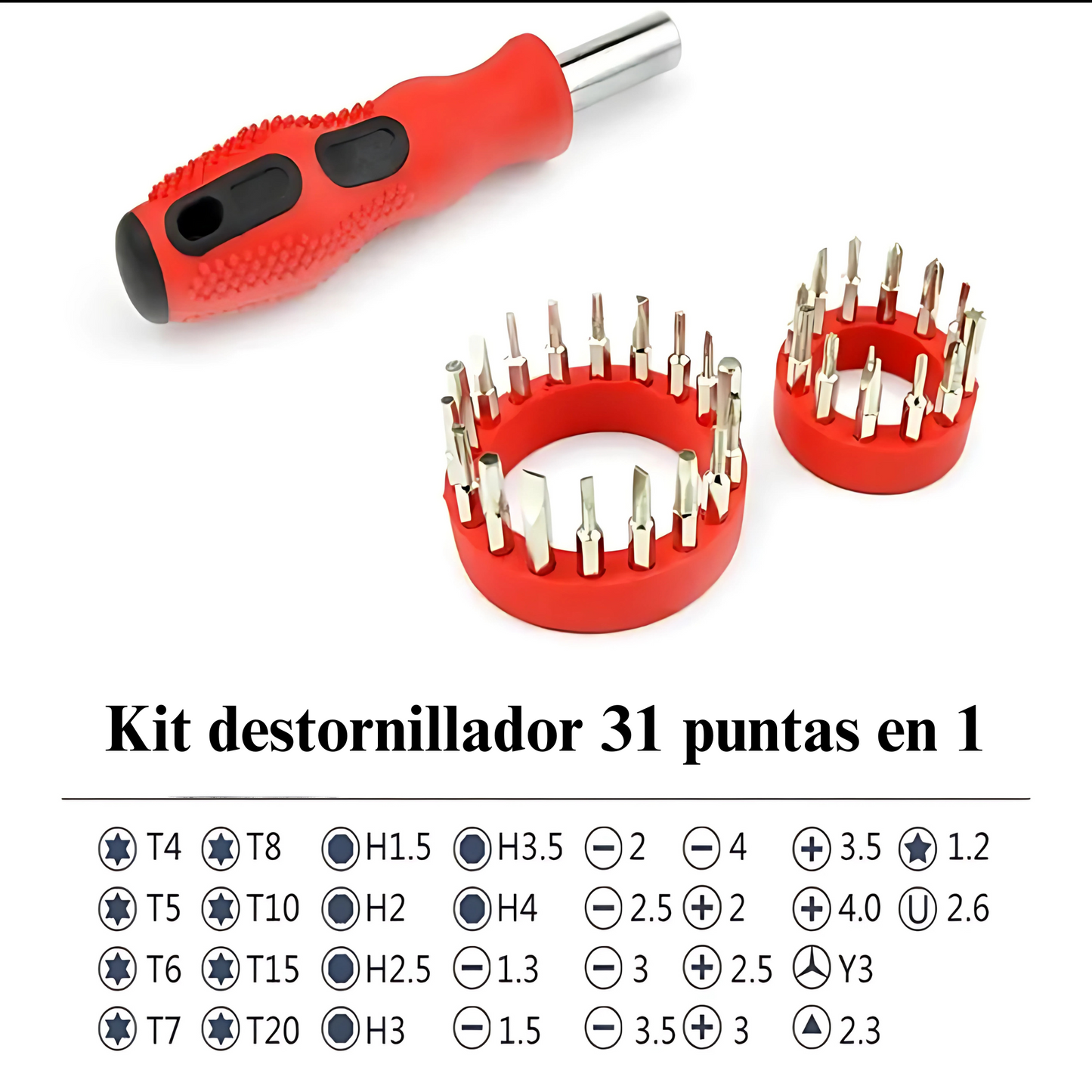 🛠️ KIT DE HERRAMIENTAS 31 EN 1 – PRECISIÓN Y VERSATILIDAD EN UNA SOLA HERRAMIENTA 🔧⚙️