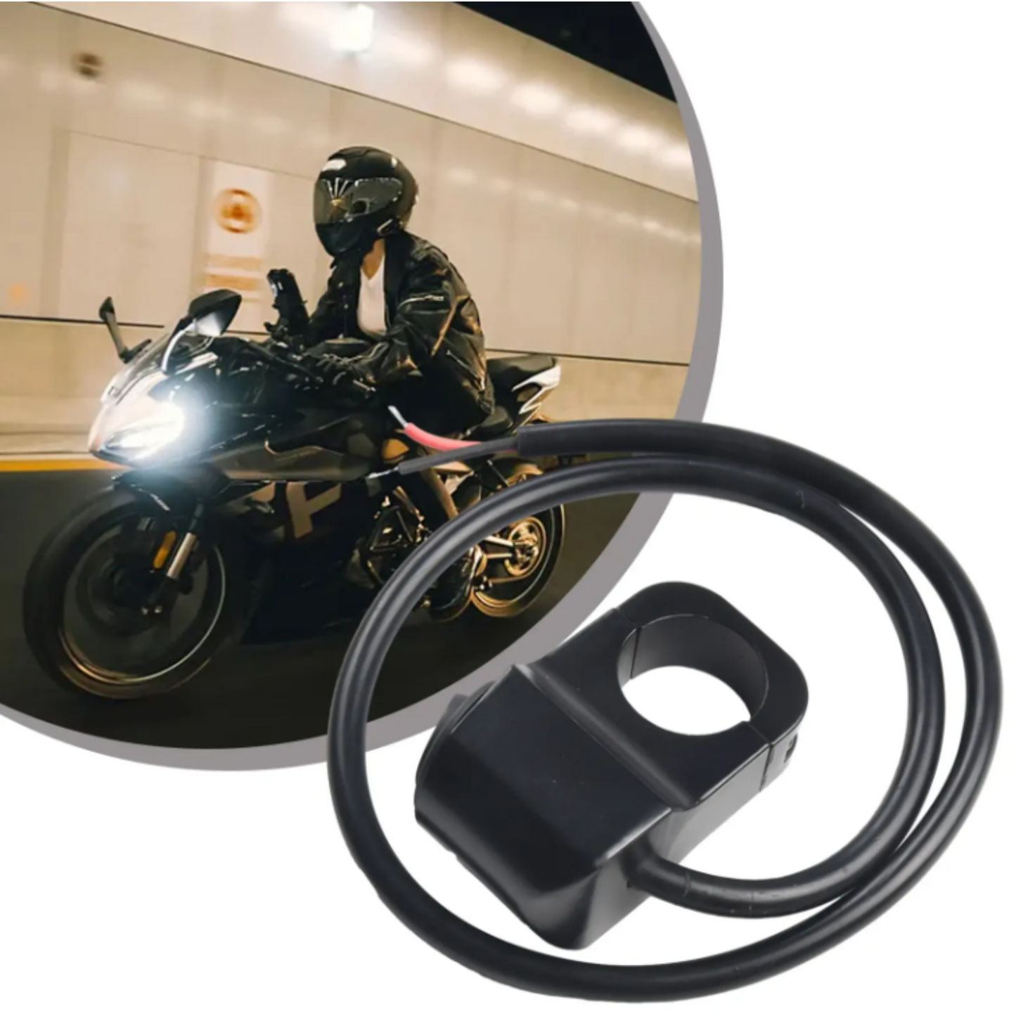 Switch de Aluminio 1 Paso 🔘⚡ 🏍️