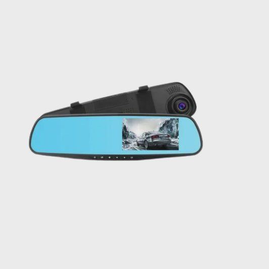 Espejo Retrovisor Doble con Cámara Frontal y Trasera 🪞🚗📹